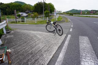 大草川に沿って