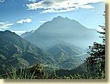 街道から見るキナバル山