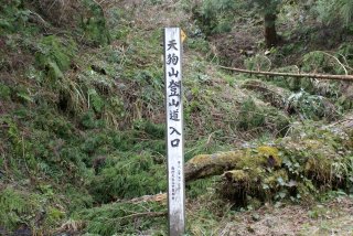 林道から登山道へ